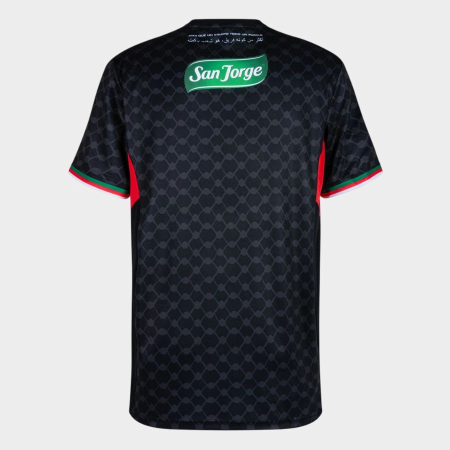 Camiseta Palestino Futbol Chile 2024 Negra Visitante