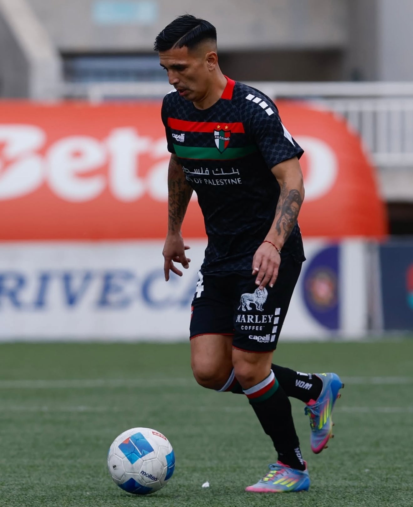 Camiseta Negra Palestino Chile Fútbol 2025 Segunda