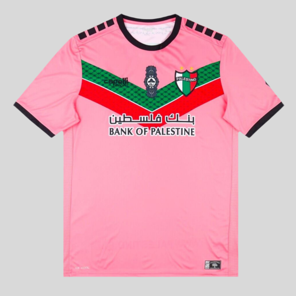 Camiseta Palestino Chile Fútbol 2023 Rosa