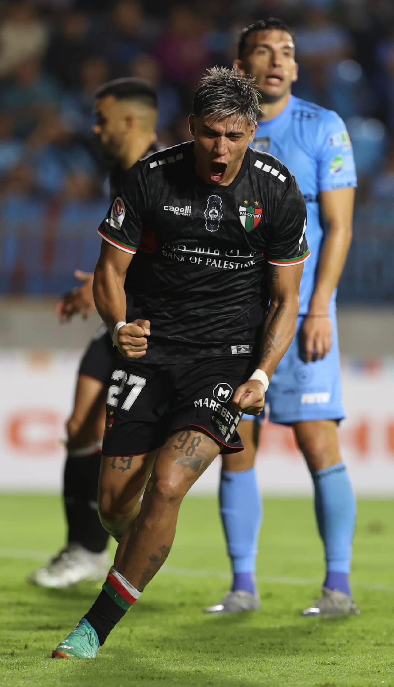 Camiseta Palestino Futbol Chile 2024 Negra Visitante