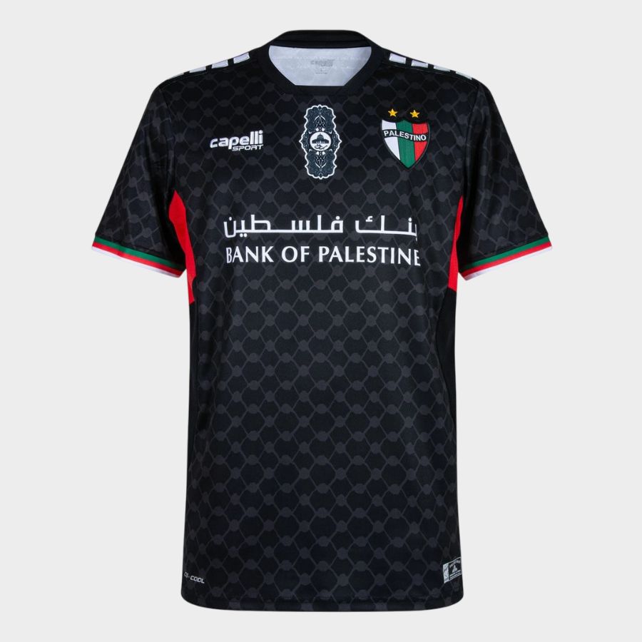 Camiseta Palestino Futbol Chile 2024 Negra Visitante