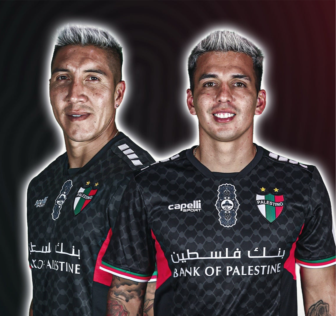 Camiseta Palestino Futbol Chile 2024 Negra Visitante
