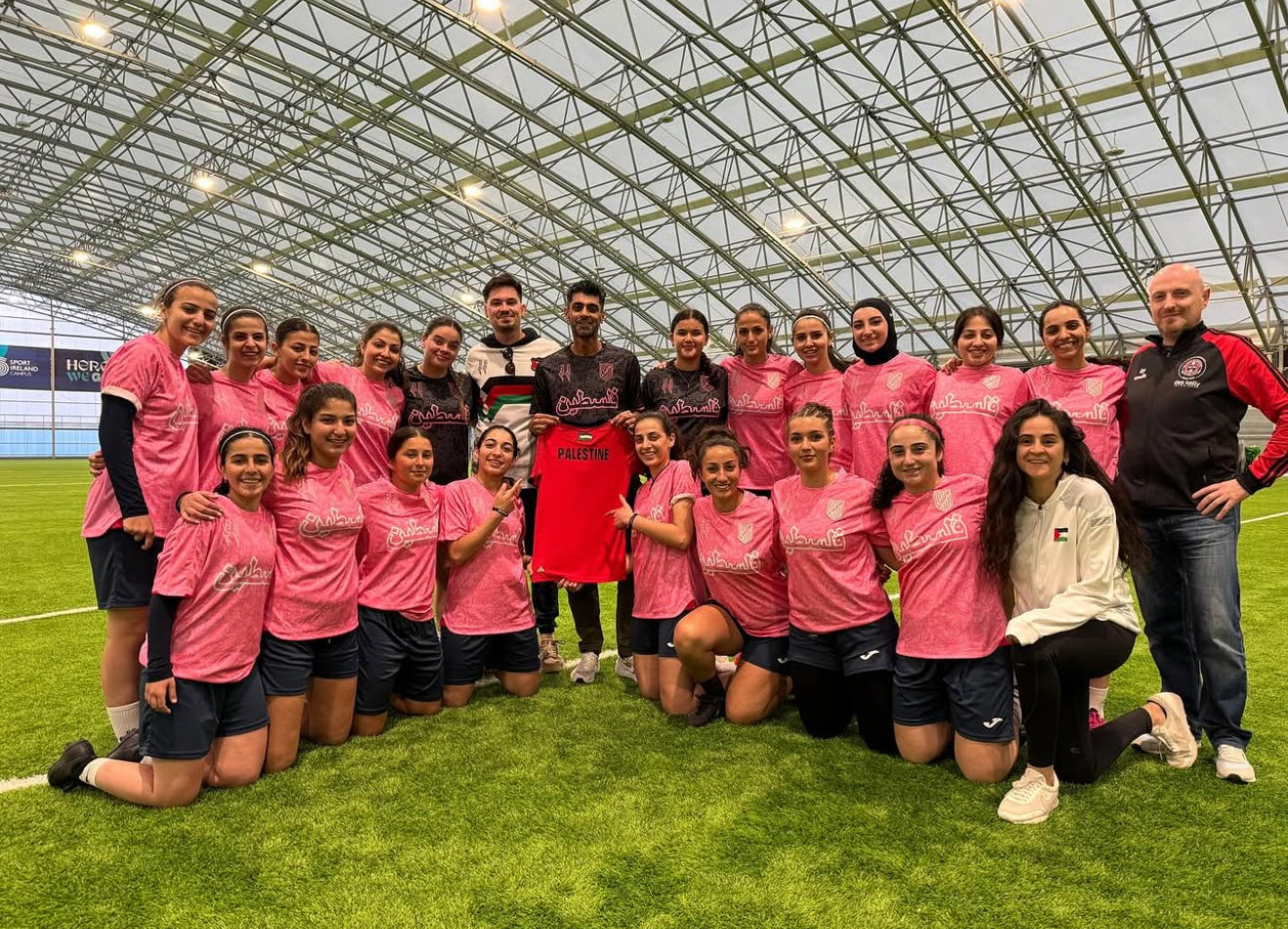 Camiseta Palestina Fútbol 2025 Rosa (Pink)